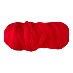 Wełna czesankowa WOOLINY LUX SEXY RED (Nr 385)